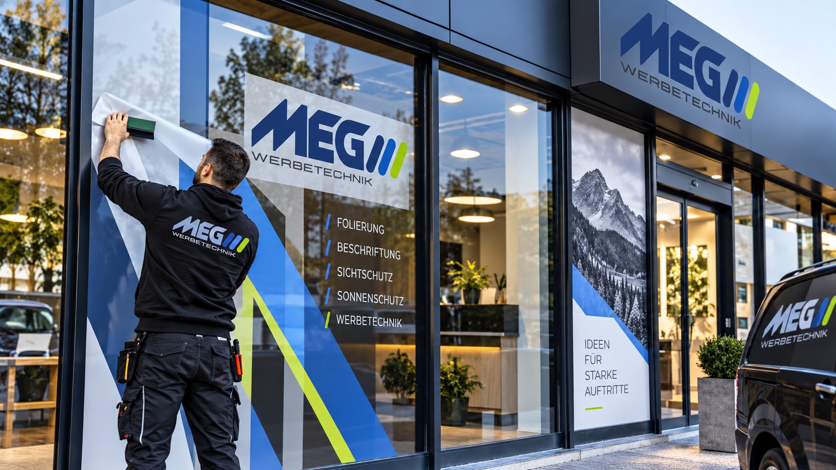 Professionelle Fensterfolierung und Schaufensterbeschriftung